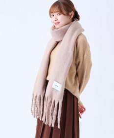 MOONBAT 【美人百花2月号/CanCam/andGIRL掲載】洗える ボリュームマフラー ソフトプレーン 幅40cm