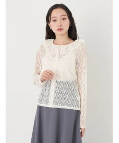 earth music&ecology ポコポコレースブラウス