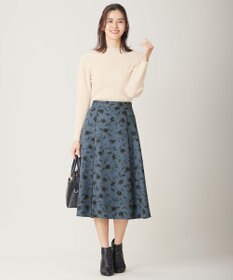 ANY SIS 【洗える】フローラルパターン スカート