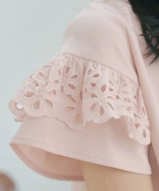 Tiaclasse L レースフレア袖チュニック