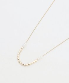 ANY メタルパールレンジネックレス