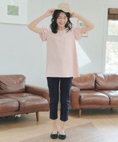 Tiaclasse L レースフレア袖チュニック