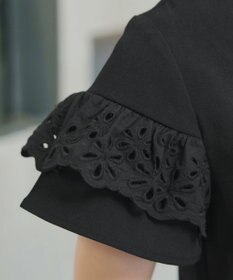 Tiaclasse L レースフレア袖チュニック