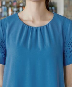 Tiaclasse L レースフレア袖チュニック