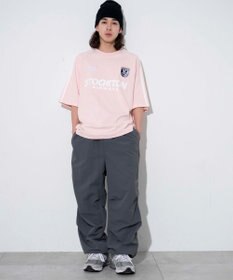 WEGO 【ユニセックス着用ITEM/手洗い可/MLサイズ】ラインゲームロゴT