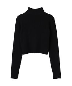 WEGO リブハイネックショートニット