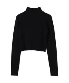 WEGO リブハイネックショートニット