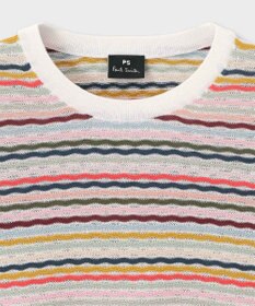 Paul Smith ウェーブストライプ 半袖ニット