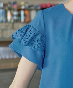 Tiaclasse L レースフレア袖チュニック