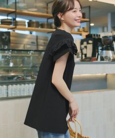 Tiaclasse L レースフレア袖チュニック