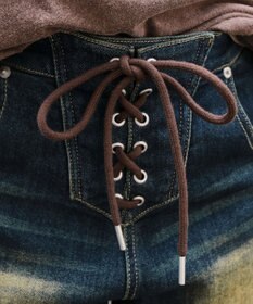 WEGO レースアップデニムショートパンツ