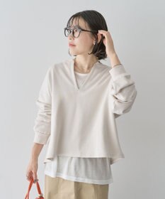 Green Parks ＳＥＴ２点　深Ｖネック裏毛＋プルオーバー