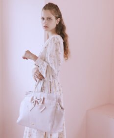 Maison de FLEUR グログランリボン3ルームトートバッグ