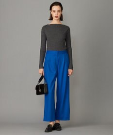 ICB 【洗える】 ウォッシャブルウールジャージー ワイドパンツ