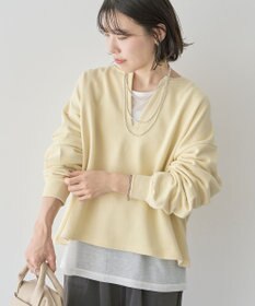 Green Parks ＳＥＴ２点　深Ｖネック裏毛＋プルオーバー