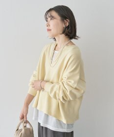 Green Parks ＳＥＴ２点　深Ｖネック裏毛＋プルオーバー