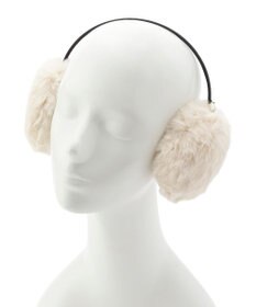 MOONBAT 【FUDGE11月号掲載】PAUL & JOE ACCESSOIRES ネコチャーム付フェイクファーイヤマフ（細アーム）