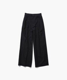 ATON WOOL GABARDINE | ワイドツータックパンツ