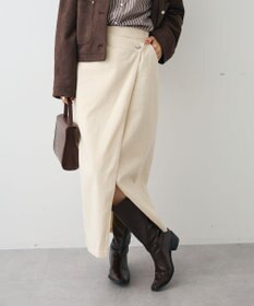 CRAFT STANDARD BOUTIQUE ラップ風デニムスカート