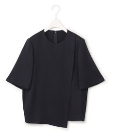 ICB 【洗える】 サテンクレープ Tブラウス