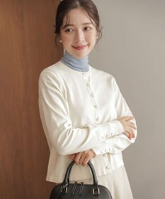 組曲 クルミボタン ニットカーディガン