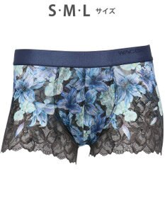 WACOAL MEN WACOAL MEN 【レースボクサー】 ボクサーパンツ フロント快適グラマラス 通気性 スカラ始末(裾部分) 前閉じ レース 下着 メンズ WT3826 /ワコールメン