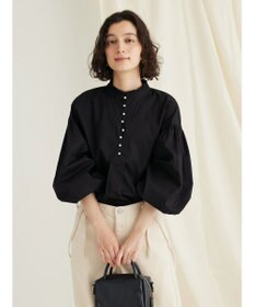 CRAFT STANDARD BOUTIQUE パールボタンピコフリルブラウス