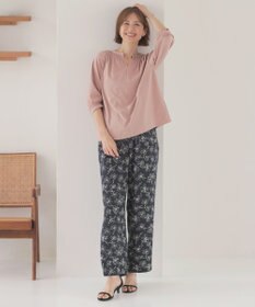 J.PRESS LADIES 【洗える】トリコットバイオ シャーリング カットソー