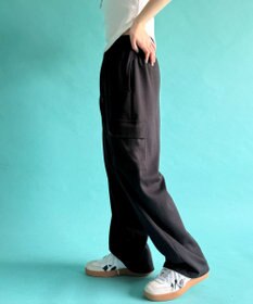 WEGO 【ウエストゴム】スウェットカーゴパンツ