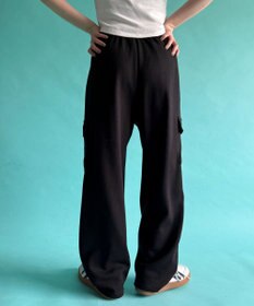 WEGO 【ウエストゴム】スウェットカーゴパンツ