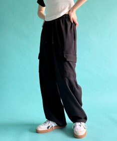 WEGO 【ウエストゴム】スウェットカーゴパンツ