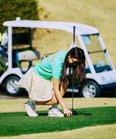 PW CIRCULUS 【手洗い可能】【WOMEN】アニマルドットニットモック ゴルフウェア レディース