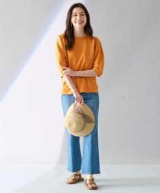 ANY 【洗濯機可】パフスリーブニットプルオーバー