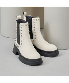 MODE ET JACOMO <carino>サイドゴアビジューショートブーツ