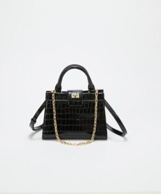 TOPKAPI 【TREASURE TOPKAPI】クロコ エナメル 2way ハンドバッグ