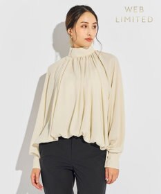 BEIGE， 【WEB限定】DION / ギャザーブラウス