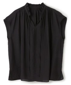 UNFILO ヴィンテージシアー ギャザーブラウス