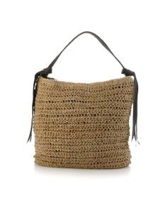 UNBILLION カシュカシュ cachecache / 下がりグログラン地柄編みトート カゴバッグ