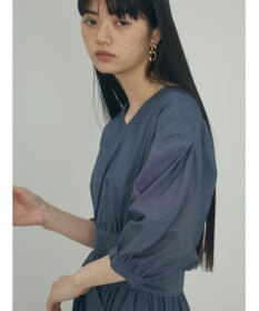 Green Parks ａ．ボリュームギャザーウエスト切替ワンピース