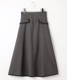 Feroux 【洗える】バイカラーフレア スカート