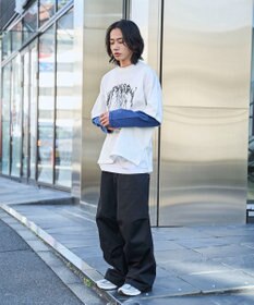 WEGO フェイクレイヤードグラフィックT（LS）