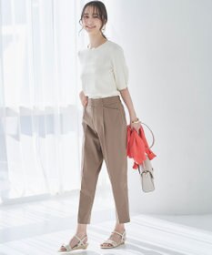 ANY SIS 【接触冷感・UVカット・撥水】クールタッチテーパード パンツ