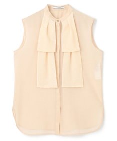 BEIGE， 【洗える】MOYE / シアーウールビックボウタイブラウス