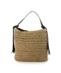 UNBILLION カシュカシュ cachecache / 下がりグログラン地柄編みトート カゴバッグ