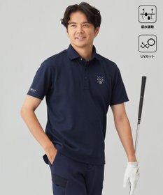 23区GOLF 【MEN】【吸水速乾/UVカット】ハニカムカノコ半袖ポロシャツ