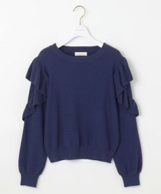 ANY SIS 【洗える】フリルスリーブ ニット