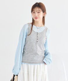 earth music&ecology シアーワッフルプルオーバー
