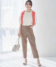 ANY SIS 【接触冷感・UVカット・撥水】クールタッチテーパード パンツ