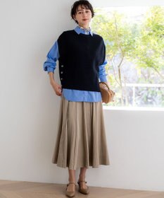 23区 L 【先行予約】マットライトタフタ フレアスカート