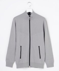 23区GOLF 【MEN】トラックジャケット ホールガーメント ニットジャケット ライトグレー系